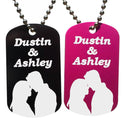 couples dog tag, same day printing, custom, personalized, near me