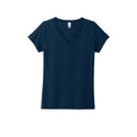 women's navy blue female v- neck shirt, 